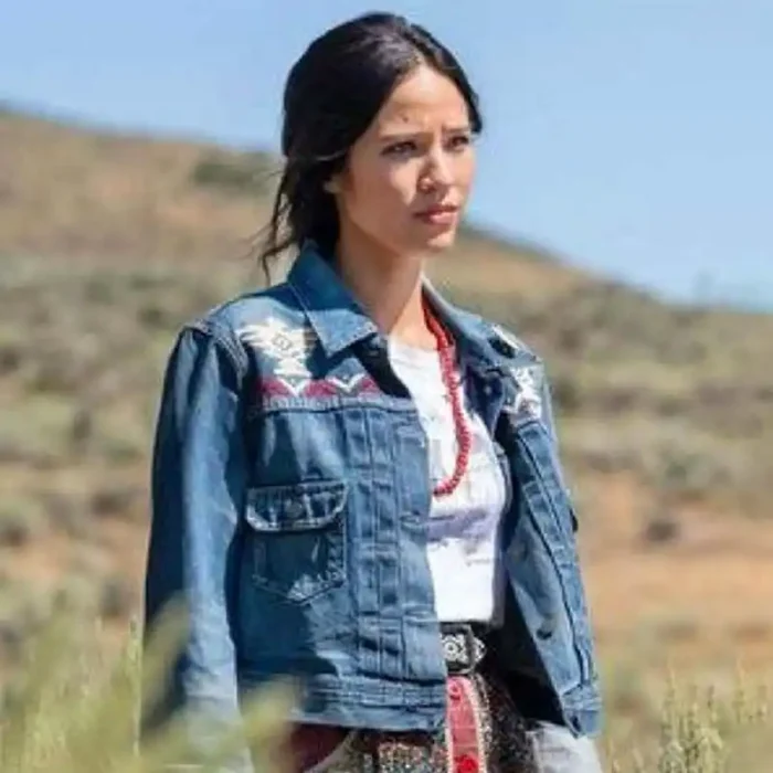 yellowstone-season-3-monica-dutton-blue-denim-jacket